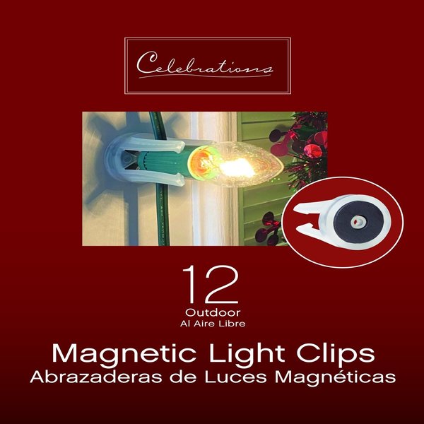 Celebrations Magnetic Light Clip 12 ct 73057-12COSACP